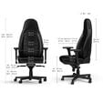 noblechairs ICON Real Leather Gaming Chair Black image number null