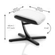 noblechairs Footrest 2 White Edition Fu&szlig;st&uuml;tze image number null