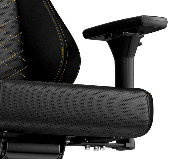 gaming chair vegan HERO Black Gold 4D armrests