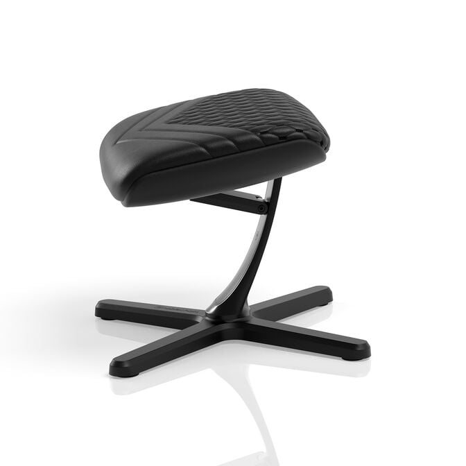 noblechairs Footrest 2 Real Leather Black Footrest image number 2