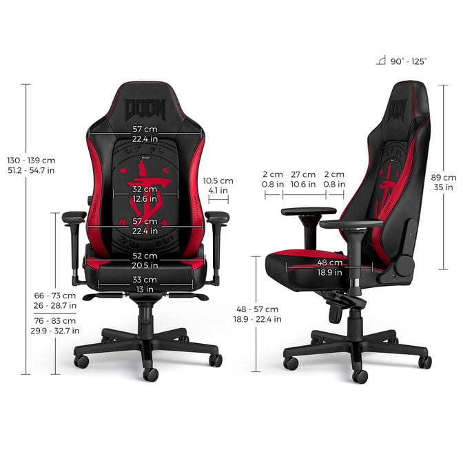 noblechairs HERO Gaming Chair DOOM Edition image number 4