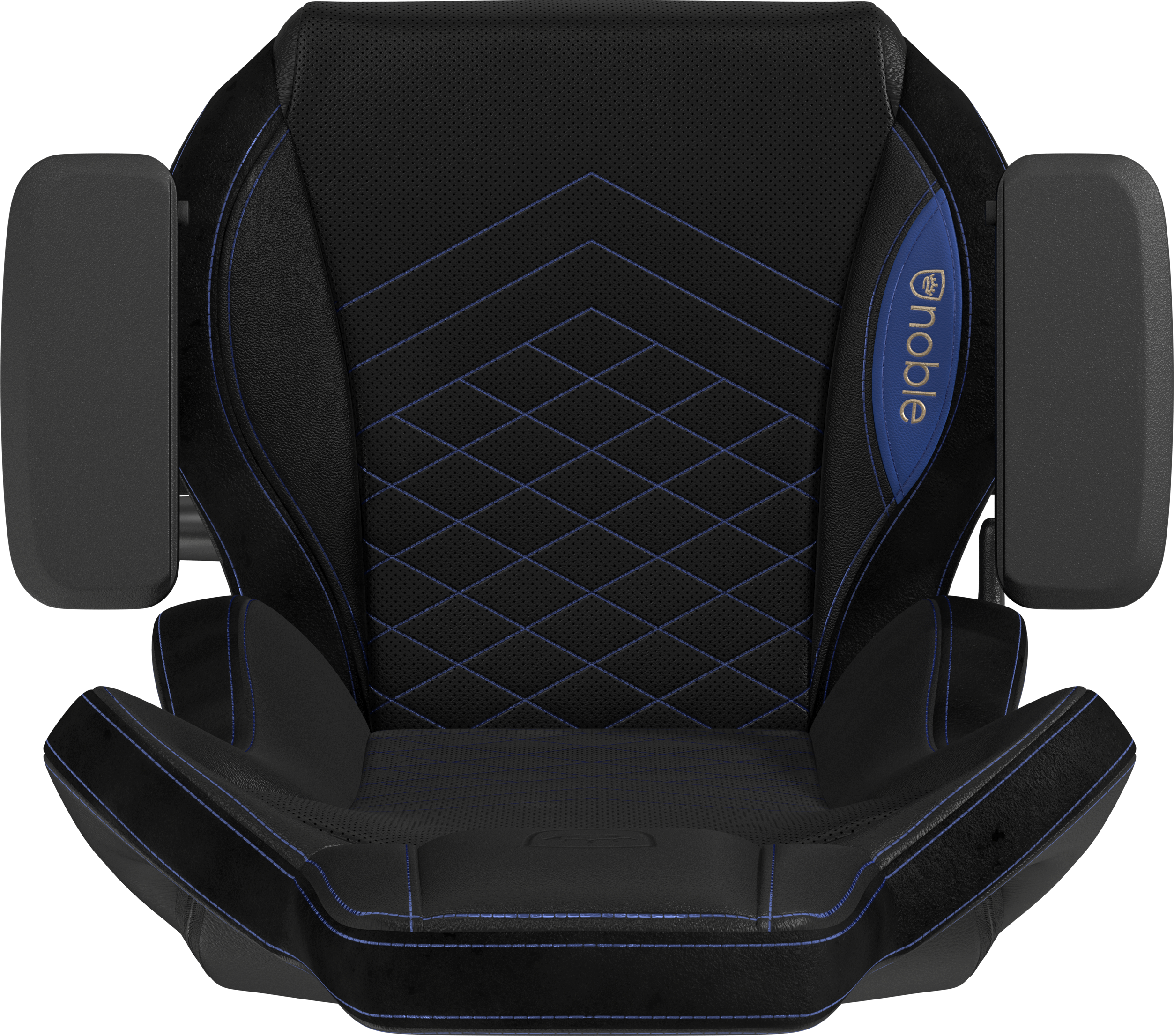 4D armrests EPIC PU Black Blue