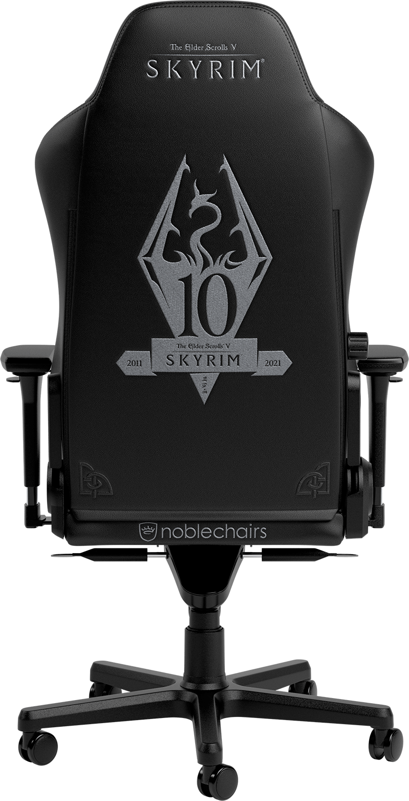 durable, 100% vegan PU leather noblechairs HERO The Elder Scrolls V: Skyrim 10th Anniversary Edition