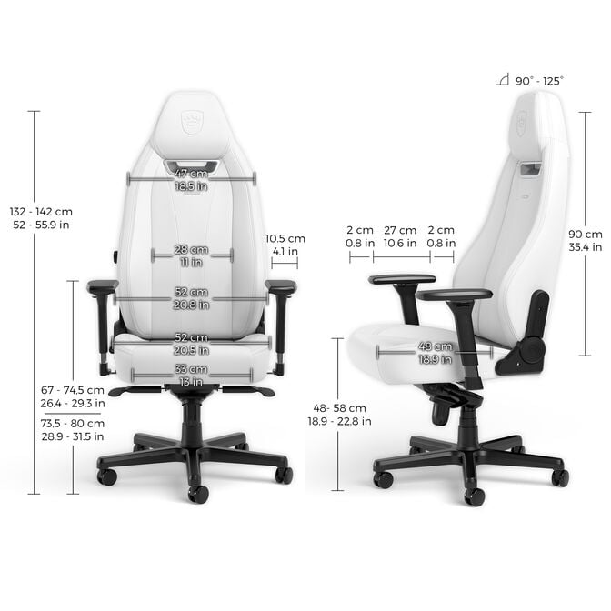 noblechairs LEGEND Gaming Chair White Edition image number 4