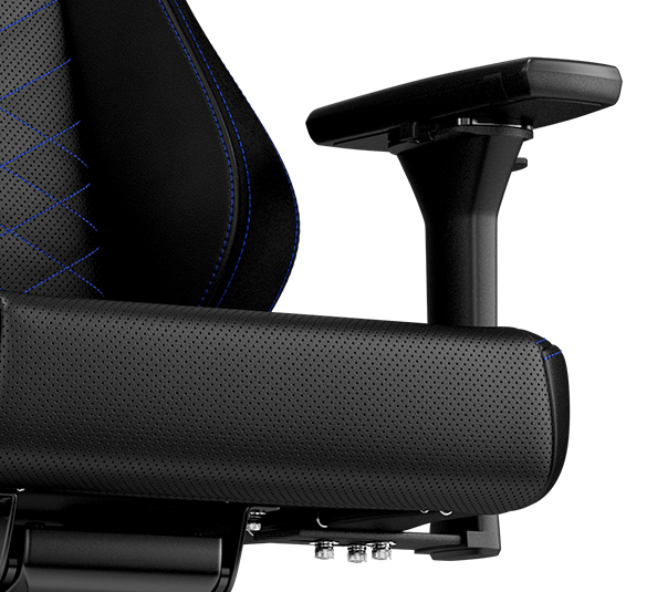 gaming chair vegan HERO Black Blue 4D armrests