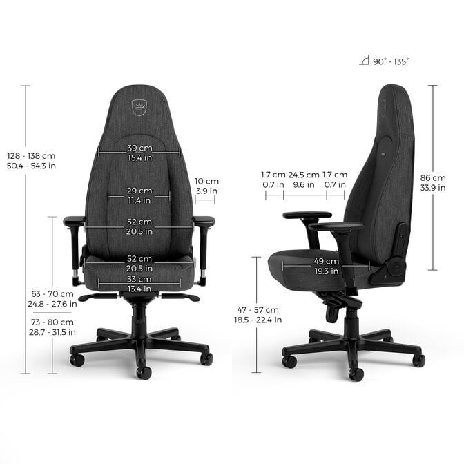 noblechairs ICON TX Gaming Chair Anthracite image number 4