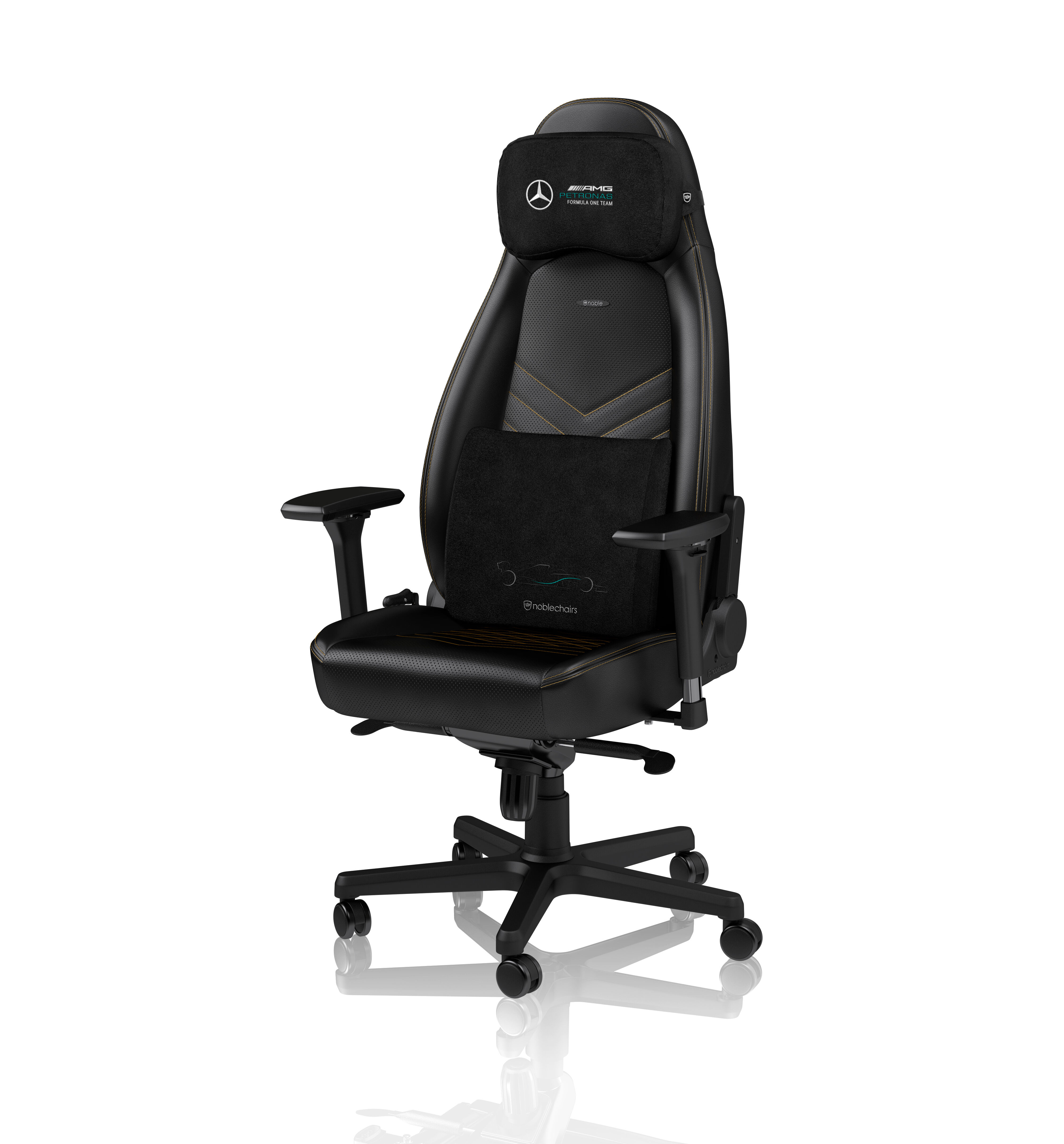 noblechairs Memory Foam Cushion Set Mercedes‑AMG PETRONAS