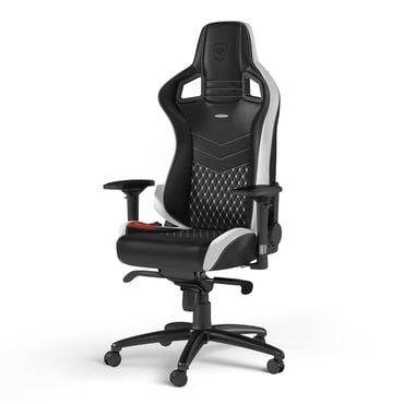 noblechairs EPIC Real Leather Gaming Chair Black/White/Red