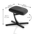 noblechairs Footrest 2 Real Leather Black Footrest image number null