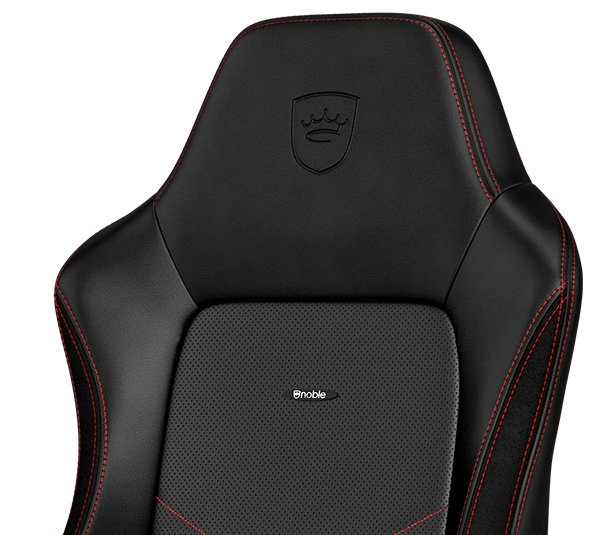 gaming chair vegan HERO Black Red elegance