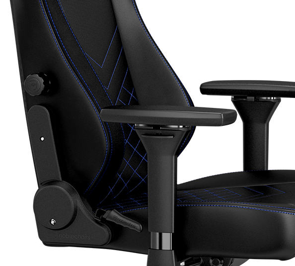gaming chair vegan HERO Black Blue lumbar support