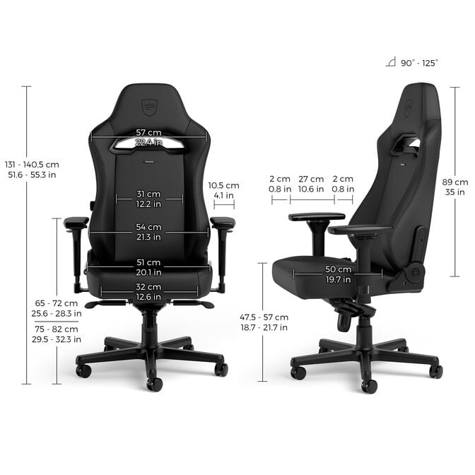 noblechairs HERO ST/G Gaming Chair Black Edition image number 4
