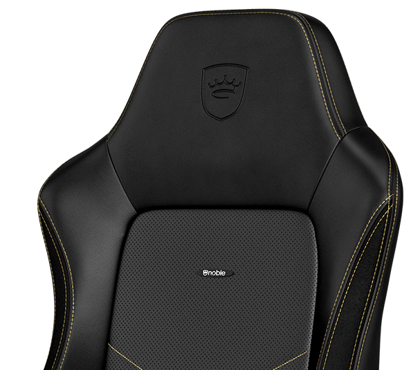 gaming chair vegan HERO Black Gold elegance