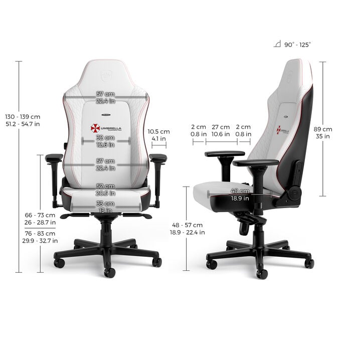 noblechairs HERO Gaming Chair Resident Evil Umbrella Edition image number 4