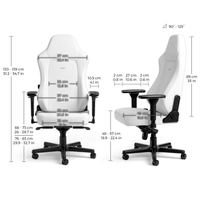 noblechairs HERO Gaming Chair White Edition image number 4