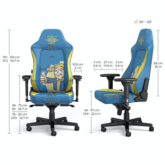 noblechairs HERO Gaming Chair Fallout Vault-Tec Edition image number 4