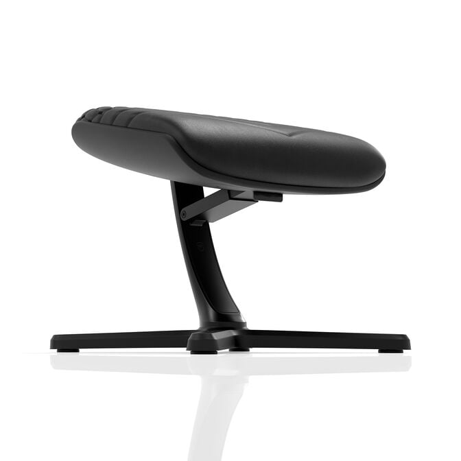 noblechairs Footrest 2 Real Leather Black Footrest image number 1