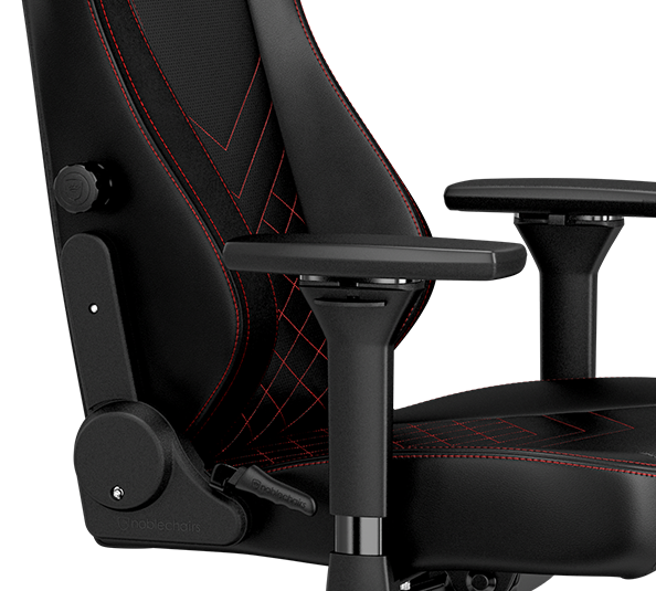 gaming chair vegan HERO Black Red lumbar support