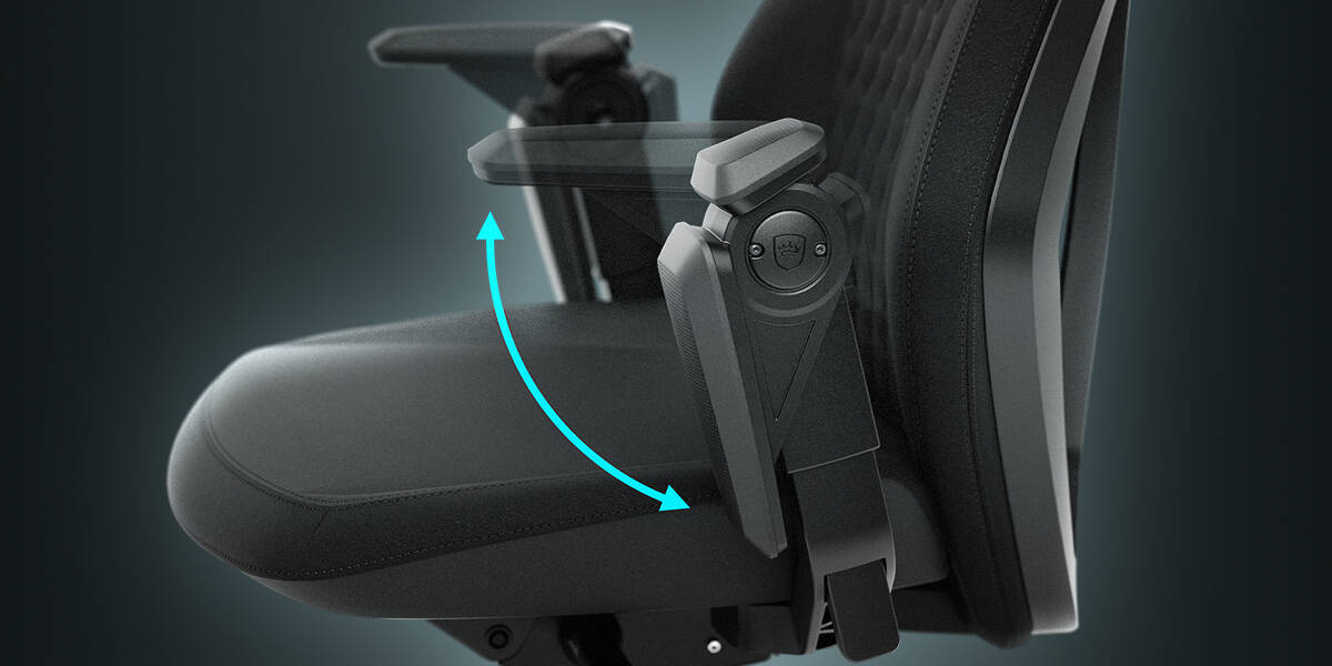 Klappbare Armlehnen für vielseitiges Sitzen