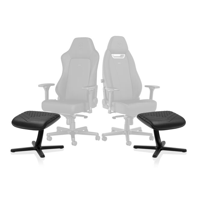 noblechairs Footrest 2 Real Leather Black Footrest image number 5